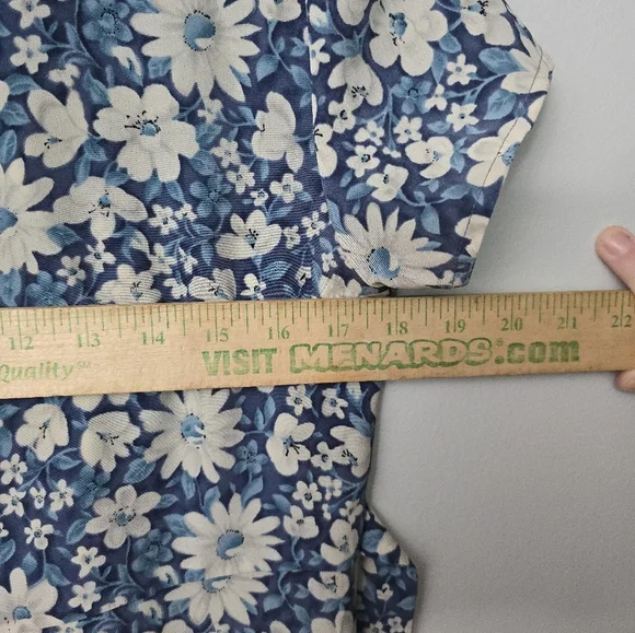 Vtg 90s JR BENTLEY Floral Midi Maxi Dress Sz 9/10 Cottagecore Prairie Homestead - Picture 10 of 12